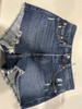LEVI 501 DENIM SHORTS - SIZE: WOMEN 27 - DARK BLUE