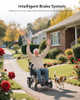 WALKFEEL 30 MILES RANGE ELECTRIC WHEELCHAIRS 500W ALL TERRAIN MOBILITY - BLACK