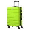 ANYZIP LUGGAGE PC ABS HARDSIDE LIGHTWEIGHT SUITCASE 4 WHEELS TSA LOCK - GREEN New