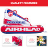 Airhead Mable Inflatable Towable Tube 1-4 Rider Models 53-2213-D2C - Stripes New