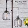 NORDIC HYGGE DIMMABLE INDUSTRIAL FLOOR LAMP WITH 3 LED EDISON BULBS - BLACK