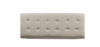 HOMEPOP LARGE TUFTED 46 IN. GREY DURABLE POYLESTER BEDROOM BENCH - LIGHT GRAY