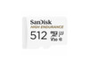 SanDisk 512GB High Endurance Video microSDXC Card with Adapter for Dash Cam and