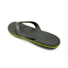 CROCS CROCBAND FLIP SANDALS MENS - SIZE: MEN 10 - GRAPHITE/VOLT GREEN New