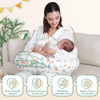 AMASKY NURSING PILLOW FOR BREASTFEEDING PLUS SIZE ERGONOMIC PILLOWS - WHITE New