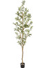 NEARLY NATURAL 82IN ARTIFICIAL OLIVE TREE, FAUX GREENERY BRANCHES, GREEN