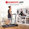 SUNNY HEALTH FITNESS PACER 2 IN 1 AUTO INCLINE UNDER DESK TREADMILL - BLACK