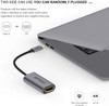 QGEEM USB C TO DISPLAYPORT ADAPTER -THUNDERBOLT 3 - GRAY