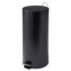 HONEY-CAN-DO TRS-02111 ROUND STAINLESS STEEL STEP TRASH CAN 30L - BLACK