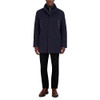 532SW600 COLE HAAN MENS FULL ZIP WOOL PLUSH CAR COAT SIZE MEN SMALL NAVY New