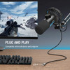 FIFINE USB GAMING MICROPHONE RGB DYNAMIC MIC K658 - BLACK