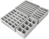 JUQLQUJ Set of 4 Foldable Underwear Organizer Drawer Organizer for Clothes Gray