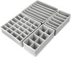 JUQLQUJ Set of 4 Foldable Underwear Organizer Drawer Organizer for Clothes Gray