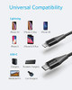ANKER USB C TO LIGHTNING CABLE APPLE MFI CERTIFIED POWERLINE II (3FT, 2) - BLACK