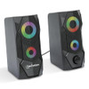 MANHATTAN USB POWERED RBG GAMING SPEAKERS STEREO SPEAKERS 168359 - BLACK