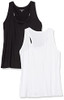AMAZON ESSENTIALS WOMEN'S ACTIVE RACERBACK TANK TOP, 2 PACK, XS,  BLACK/WHITE New