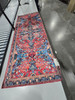 KATHY IRELAND HOME SOFT BRUSHED FLANNEL WASHABLE 30×72 RUNNERS RUG VINTAGE RUBY New