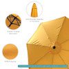 Sunnydaze Outdoor Patio Umbrella Polyester Table Market Umbrella - Gold