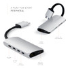 SATECHI USB TYPE-C DUAL MULTIMEDIA ADAPTER - SILVER