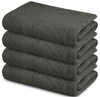 SIMPLY LOFTY 100% COTTON BATH TOWELS 27X52 (4 PACK) GREY BATH TOWEL SET GREY