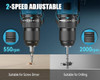 Tilswall 20V Cordless Drill, Power Drill with 65N.m High Torque, 18+1 Torque