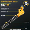 GREENER LB05-US BRUSHLESS LEAF BLOWER 20V MAX, 6-SPEED, 600CFM/190MPH - YELLOW