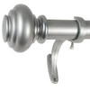 DECOPOLITAN URN 72 IN. - 144 IN. ADJUSTABLE CURTAIN ROD - ANTIQUE SILVER