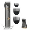AREYZIN ELECTRIC BODY HAIR TRIMMER USB RECHARGEABLE REPLACEABLE SNAP-IN - Gray