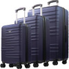 UNISEX AMERICAN DREAMLINER 3 PIECE SET ROLLING LUGGAGE XQAL0004-410 - NAVY New