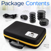 SereneLife Massage Stone Heating Bag Set - Electric Spa Portable, Black