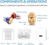 CIS HEARING AIDS WIRELESS RECHARGEABLE HEARING AMPLIFIER NOISE CANCELLING