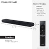 SAMSUNG HW-S60D 5.0 CHANNEL S-SERIES ALL-IN-ONE SOUNDBAR DOLBY ATMOS - BLACK