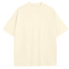 BLU ROCK MEN'S OVERSIZED COTTON CREW NECK SHORT SLEEVE TEE - SIZE: 3XL - IVORY New