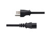 StarTech 8ft 2.4m Computer Power Cord NEMA 5-15P to IEC 60320 C13 AC Power Cable