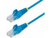 StarTech 4ft Blue Slim CAT6 Ethernet Cable, Snagless RJ45, LSZH, 28AWG Pure Bare