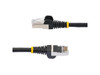 StarTech 6in CAT6a Ethernet Cable - Black - Low Smoke Zero Halogen (LSZH) -