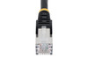 StarTech 6in CAT6a Ethernet Cable - Black - Low Smoke Zero Halogen (LSZH) -
