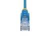 StarTech 15ft Blue Slim CAT6 Ethernet Cable, Snagless RJ45, LSZH, 28AWG Pure