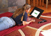 WORK EZ BEST XL ADJUSTABLE LAPTOP STAND LAP DESK WEBLS-B - BLACK