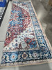 KATHY IRELAND HOME KATHY IRELAND FLANNEL AREA RUG 4FT X 6FT - BLUE/WHITE/RED