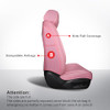MIROZO CAR SEAT COVERS FULL SET,UNIVERSAL SEAT COVERS FULL COVERAGE - PINK