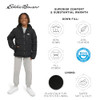 EDDIE BAUER BOYS CLASSIC HEAVYWEIGHT FUR LINED HOODED JACKET MEDIUM - BLACK New