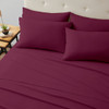 KATHY IRELAND BAMBOO COOLING 6 PIECE SHEET SET DEEP POCKETS- QUEEN - RASPBERRY New