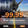 LEVN Wireless Headset, Bluetooth Headset with Microphone AI Noise Canceling