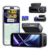 PELSEE P1 PRO 4K DASH CAM FRONT AND REAR STARVIS 2 SENSOR 64GB CARD - BLACK New