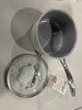 GOODFUL 2.5QT TITANIUM REINFORCED CERAMIC NON-STICK SAUCEPAN - GRAY/WHITE