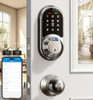 Veise RZ07C Smart Locks for Front Door, 2 Knob Handle Set, Fingerprint Keyless