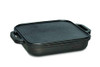 JIM BEAM 3-IN-1 CAST IRON SKILLET WITH DOUBLE SIDED GRIDDLE JB0218 - BLACK