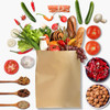 BOLTHY SMALL KRAFT PAPER BAGS 100PCS 5.91 X 3.15 X 8.27 (14X8X20CM) PAPER BAGS