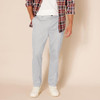 AMAZON ESSENTIALS MEN'S SLIM CHINO PANT, SIZE 33W X 29L, LIGHT GRAY